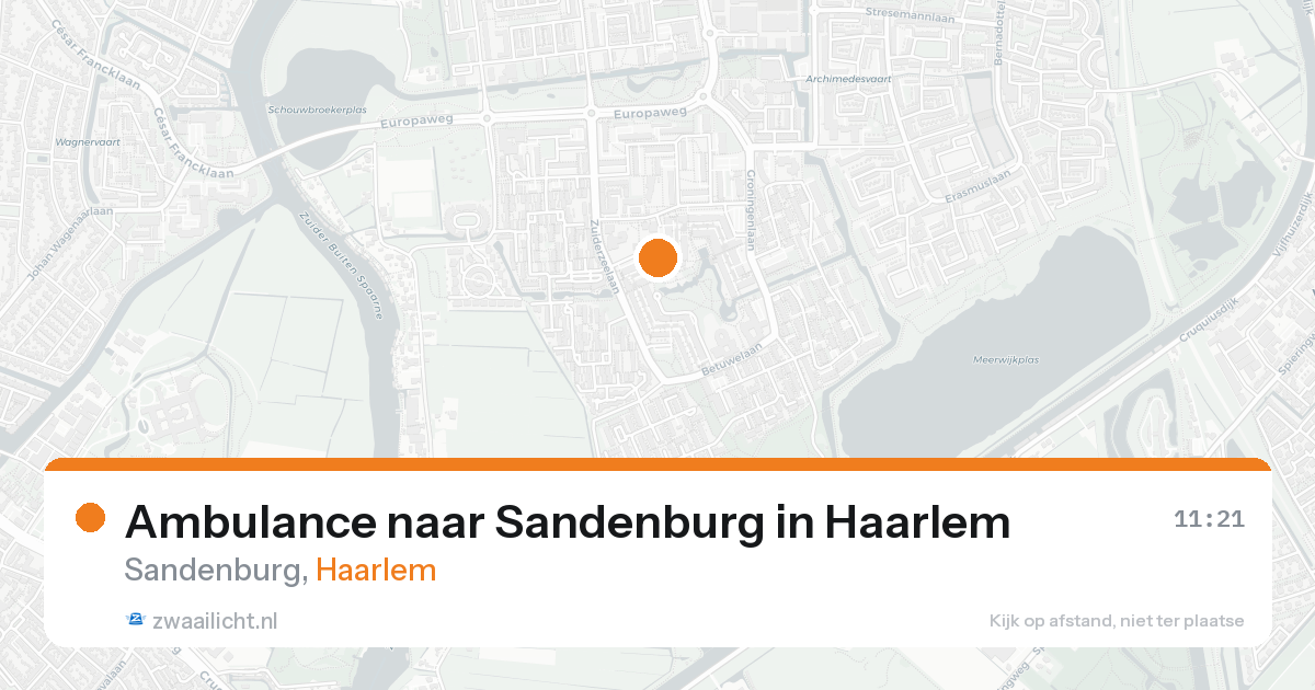 Ambulance naar Sandenburg in Haarlem — 25 mei 2026