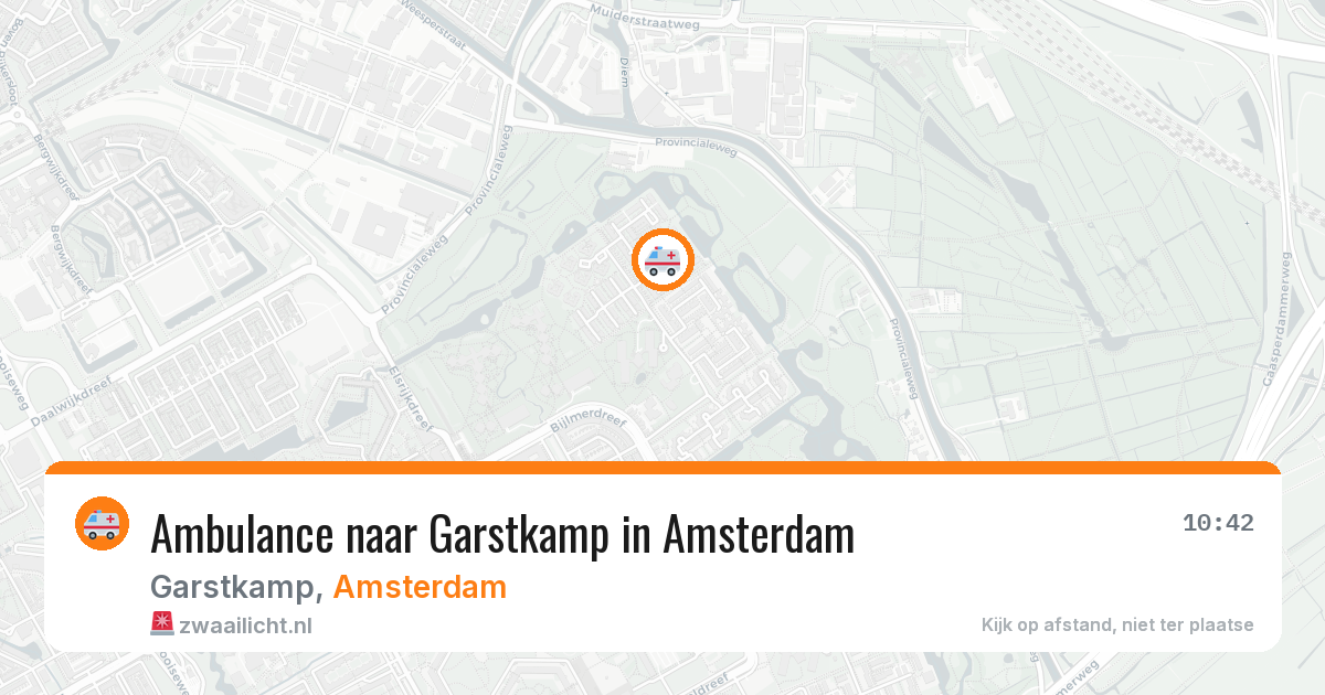 Ambulance naar Garstkamp in Amsterdam — 21 jun 2026