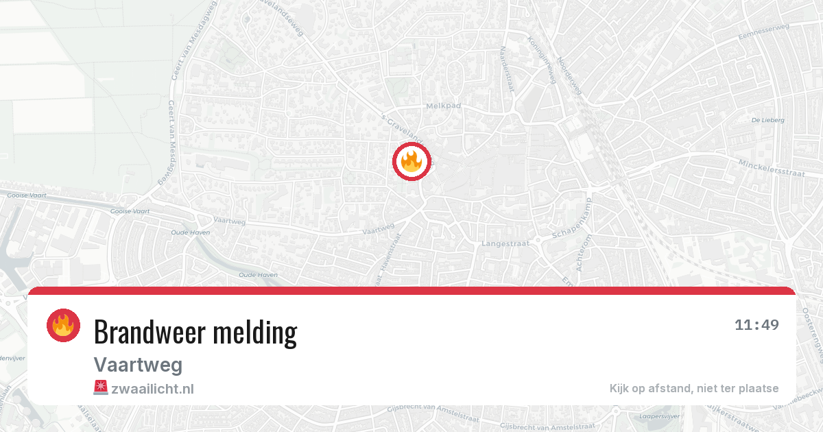 Brandweer melding — 8 apr 2026