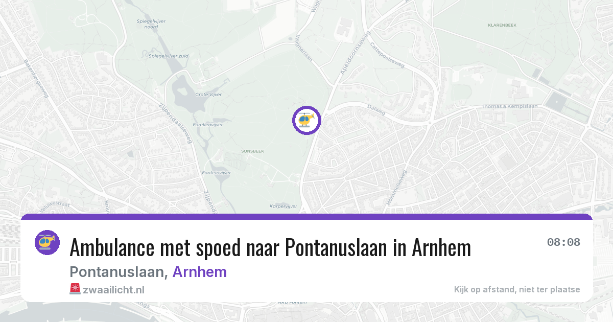 Ambulance met spoed naar Pontanuslaan in Arnhem — 18 jun 2026