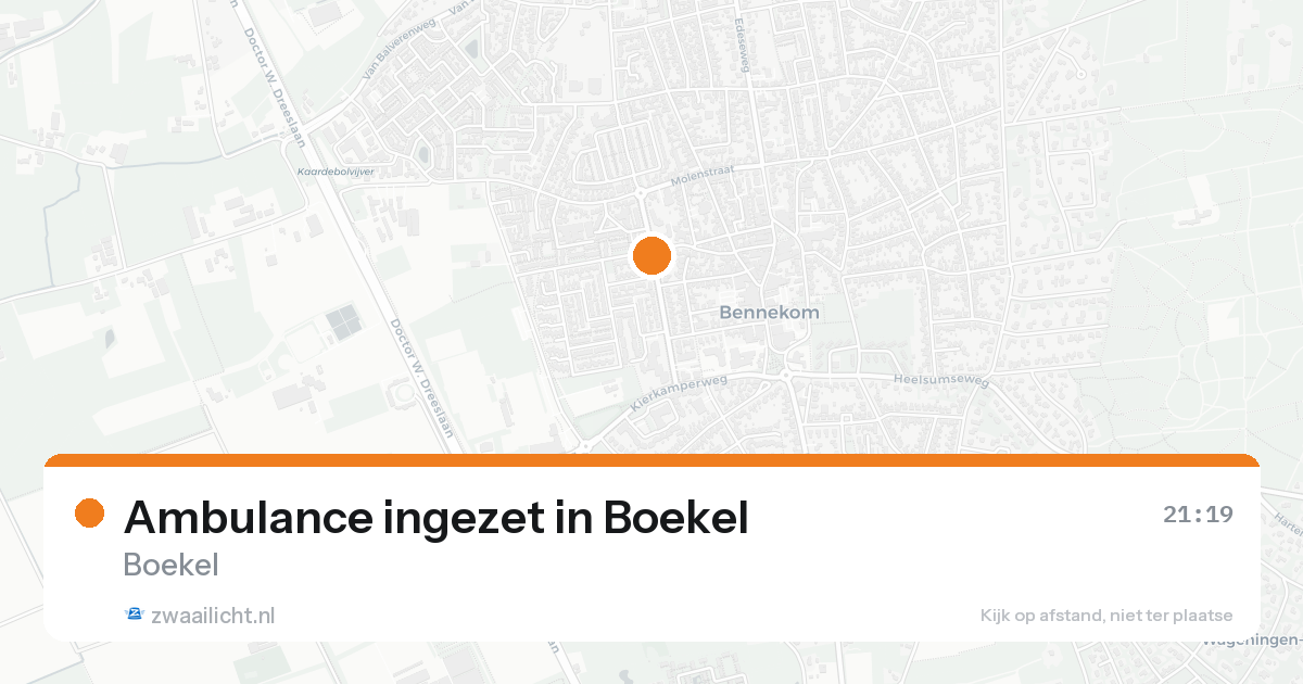 Ambulance ingezet in Boekel — 7 feb 2026
