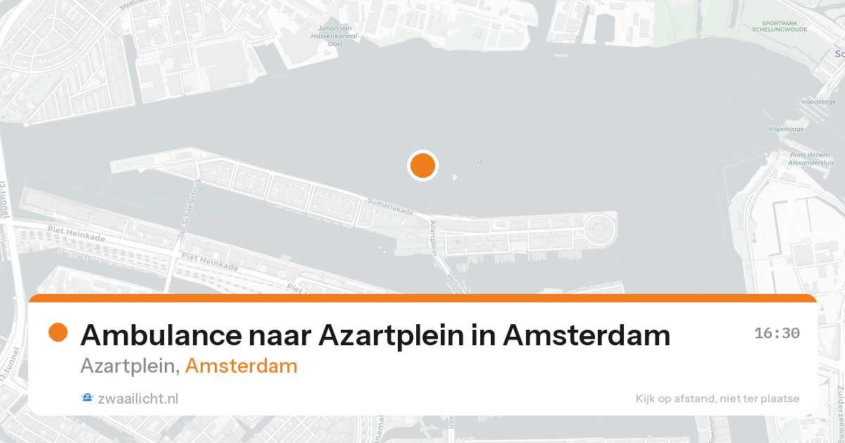Ambulance naar Azartplein in Amsterdam — 7 feb 2026