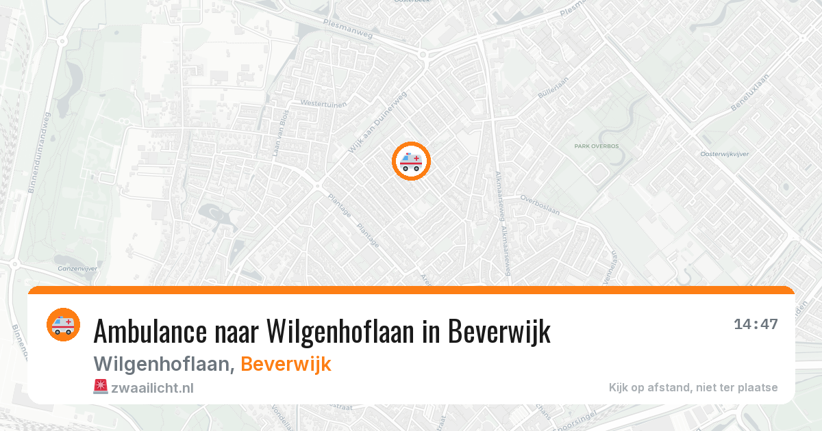 Ambulance naar Wilgenhoflaan in Beverwijk — 1 apr 2026