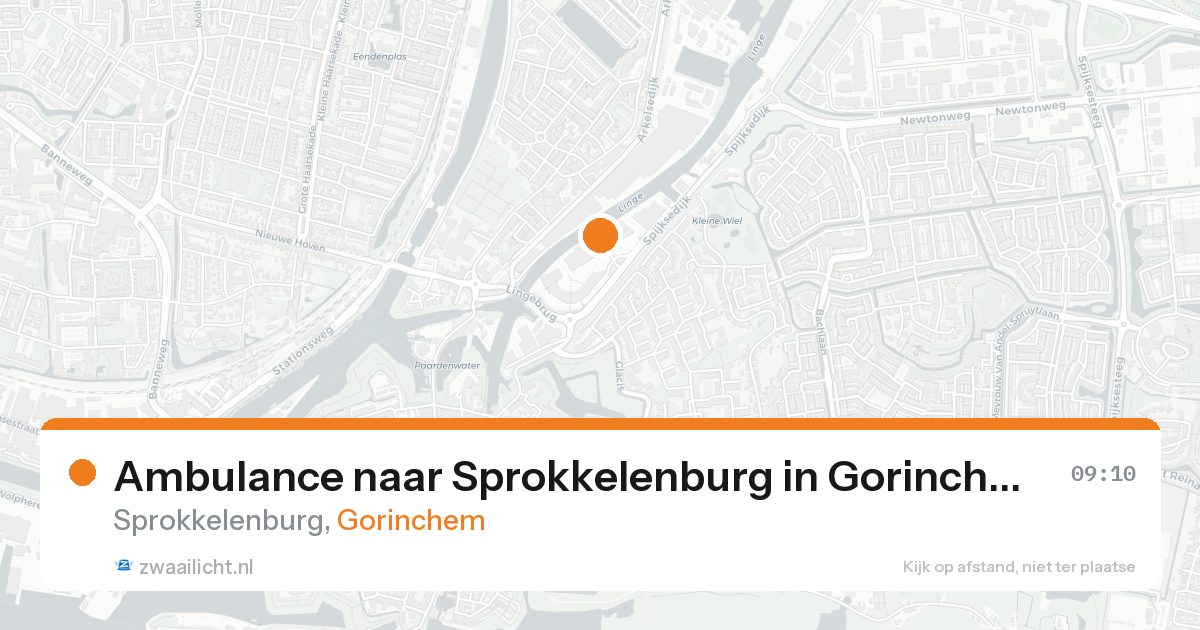 Ambulance naar Sprokkelenburg in Gorinchem — 30 mei 2026