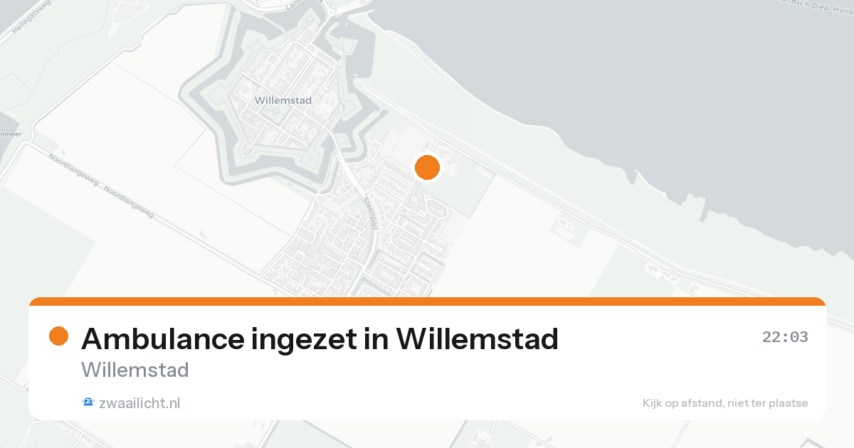 Ambulance ingezet in Willemstad — 22 aug 2026