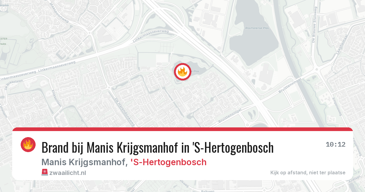 Brand bij Manis Krijgsmanhof in 'S-Hertogenbosch — 2 aug 2026