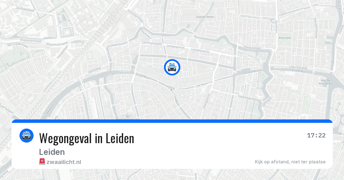Wegongeval in Leiden — 25 jul 2026