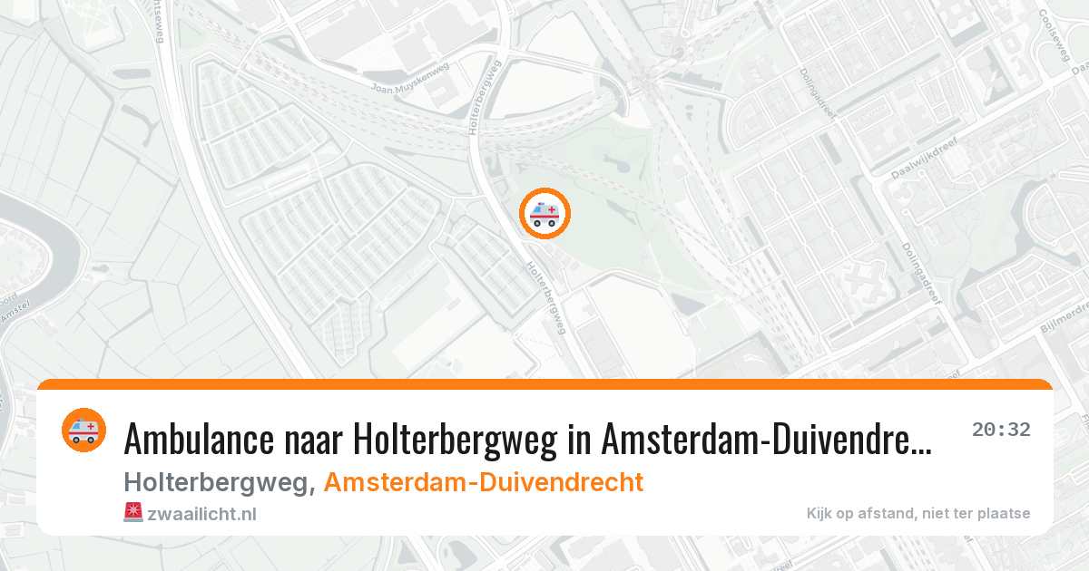 Ambulance naar Holterbergweg in Amsterdam-Duivendrecht — 9 jun 2026