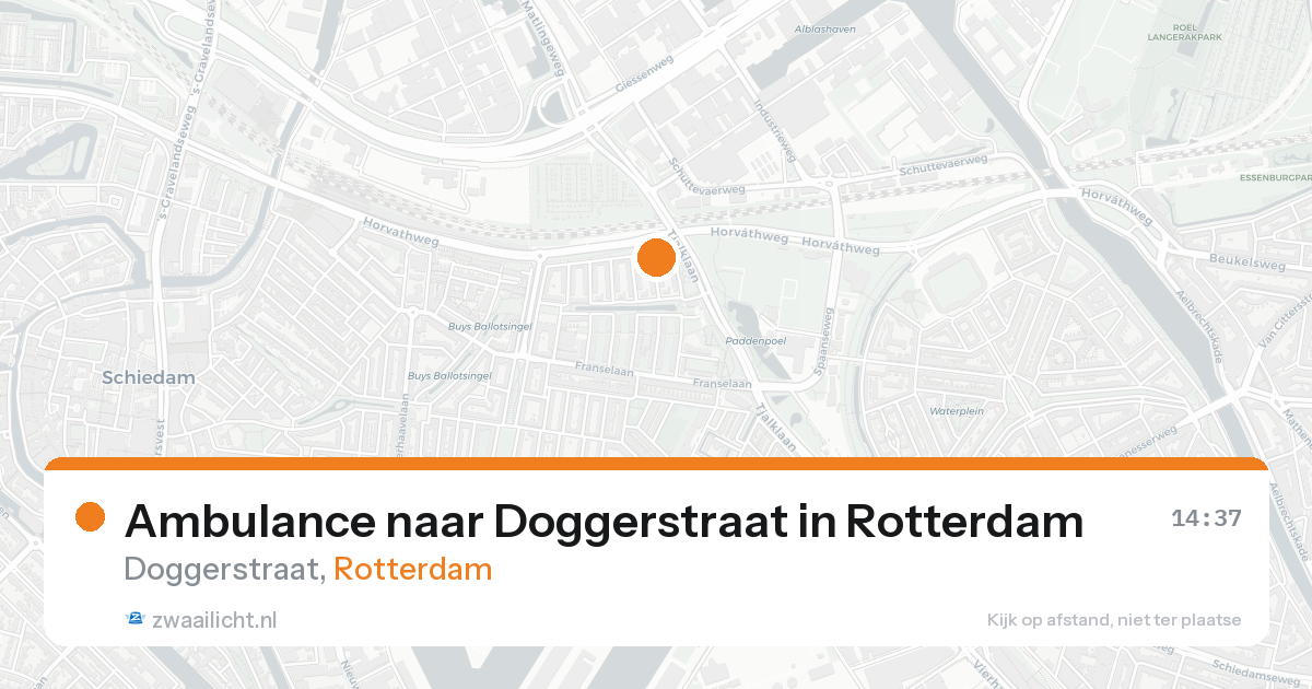 Ambulance naar Doggerstraat in Rotterdam — 20 aug 2026