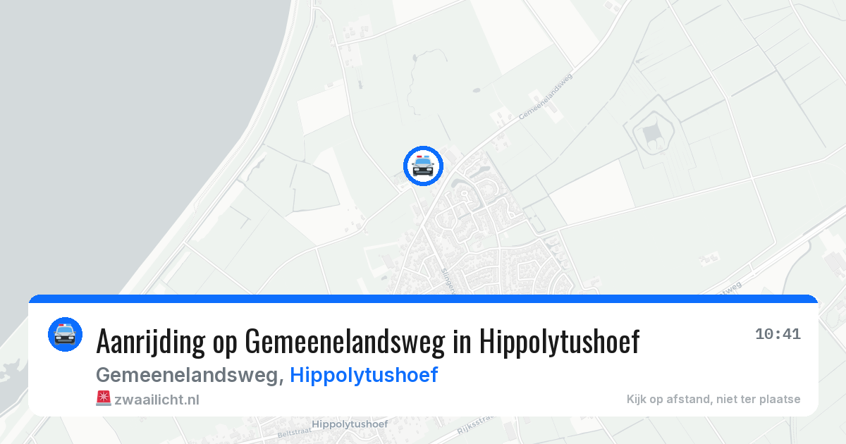 Aanrijding op Gemeenelandsweg in Hippolytushoef — 26 mrt 2026