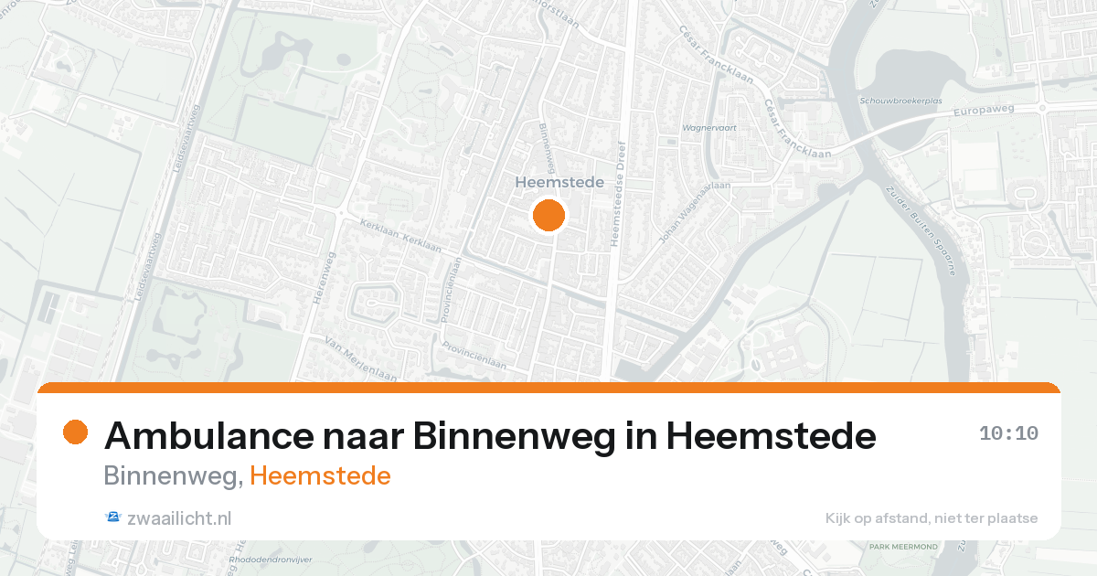 Ambulance naar Binnenweg in Heemstede — 8 feb 2026