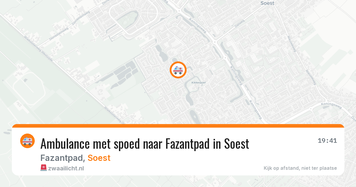 Ambulance met spoed naar Fazantpad in Soest — 15 mrt 2026