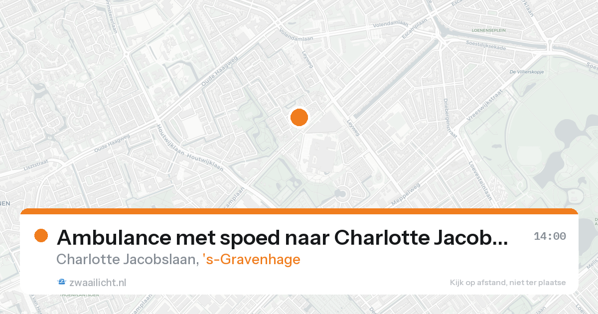 Ambulance met spoed naar Charlotte Jacobslaan in 's-Gravenhage — 19 aug 2026