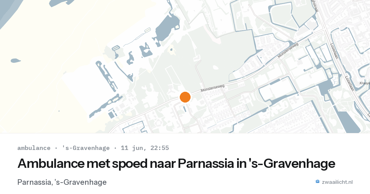 Ambulance met spoed naar Parnassia in 's-Gravenhage — 11 jun 2026