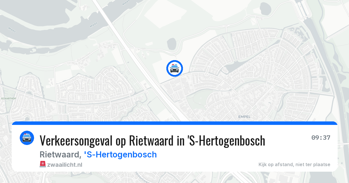 Verkeersongeval op Rietwaard in 'S-Hertogenbosch — 24 mrt 2026