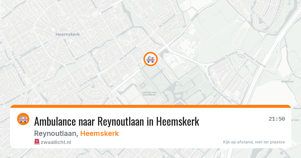Ambulance naar Reynoutlaan in Heemskerk — 9 jul 2026