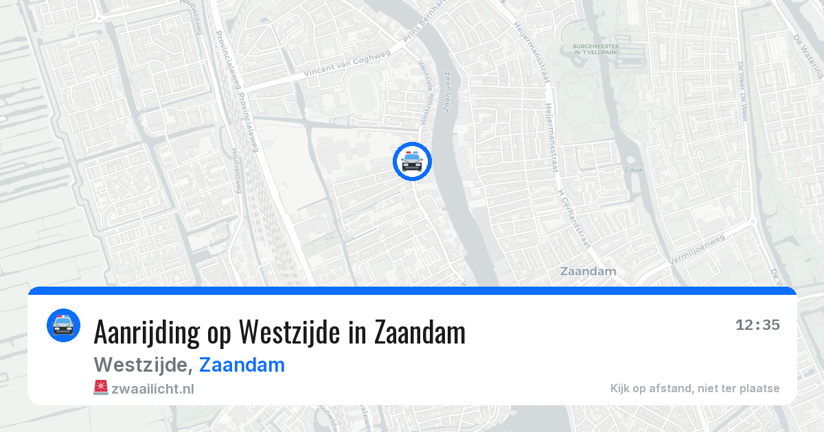 Aanrijding op Westzijde in Zaandam — 5 aug 2026
