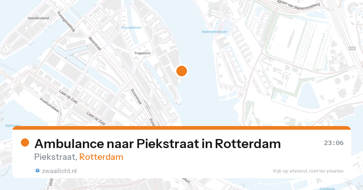 Ambulance naar Piekstraat in Rotterdam — 6 mrt 2026