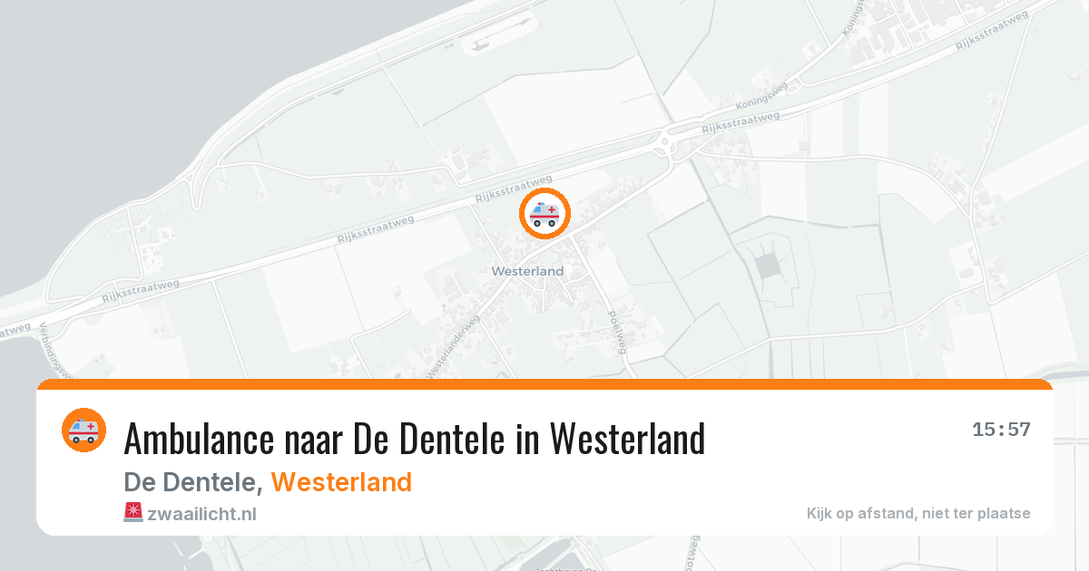 Ambulance naar De Dentele in Westerland — 6 mei 2026
