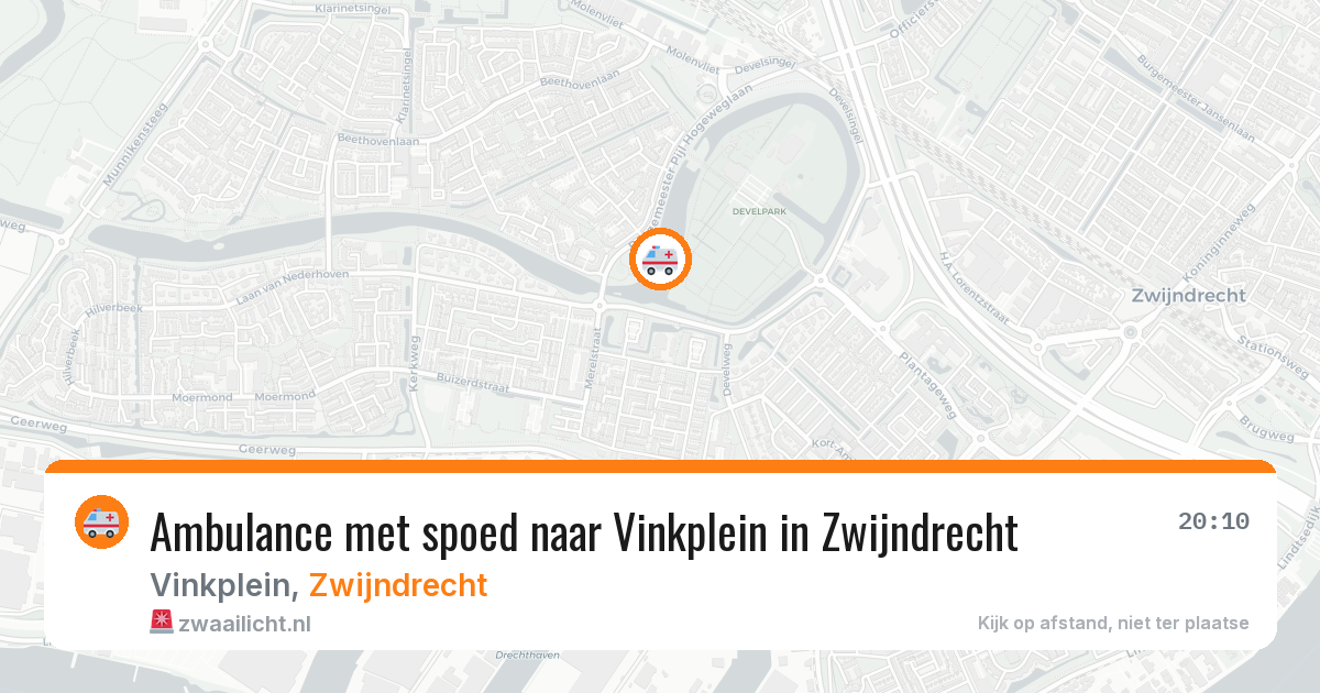 Ambulance met spoed naar Vinkplein in Zwijndrecht — 14 apr 2026