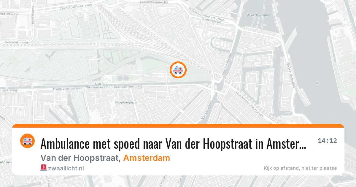 Ambulance met spoed naar Van der Hoopstraat in Amsterdam — 30 jun 2026
