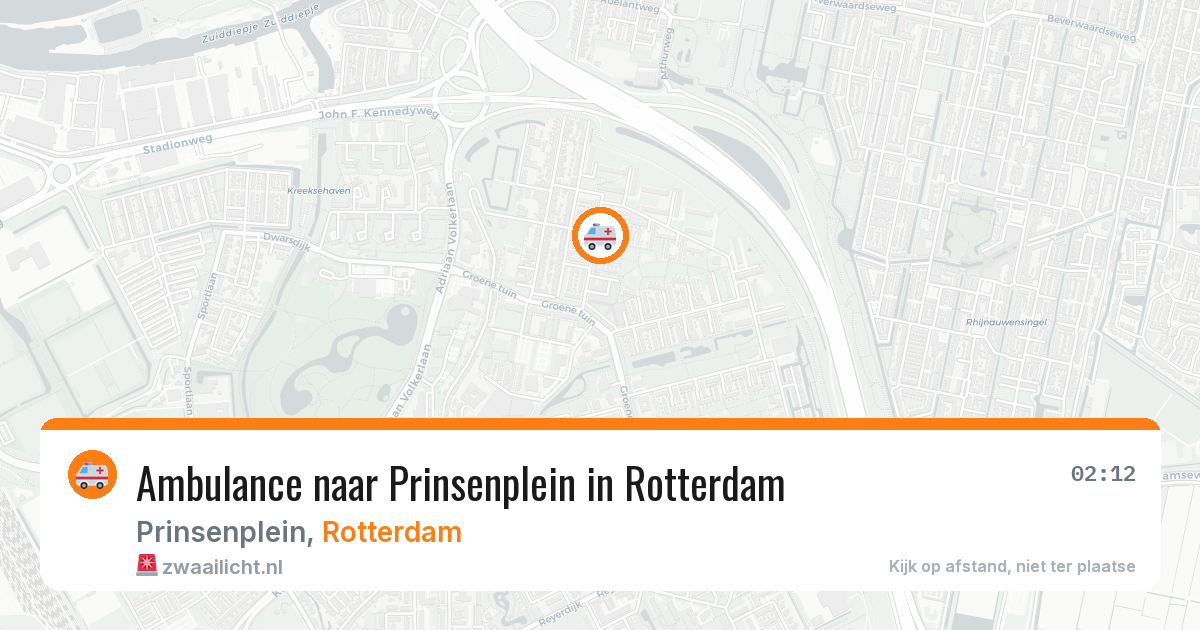 Ambulance naar Prinsenplein in Rotterdam — 28 mei 2026