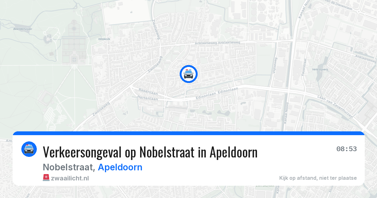 Verkeersongeval op Nobelstraat in Apeldoorn — 5 jun 2026