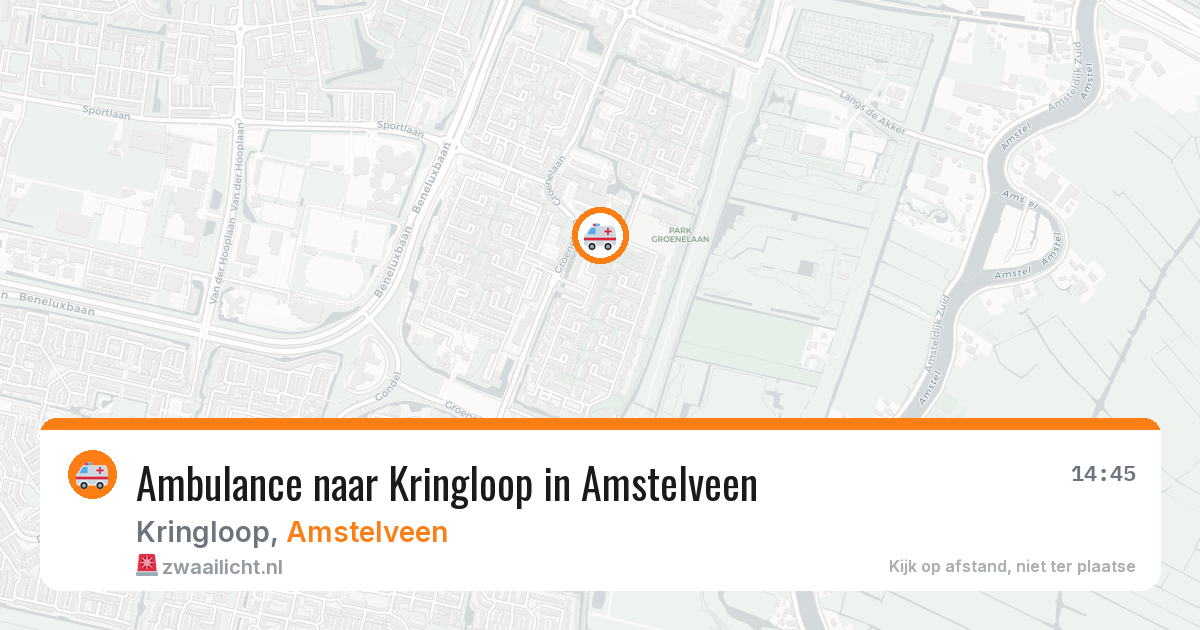 Ambulance naar Kringloop in Amstelveen — 20 mei 2026