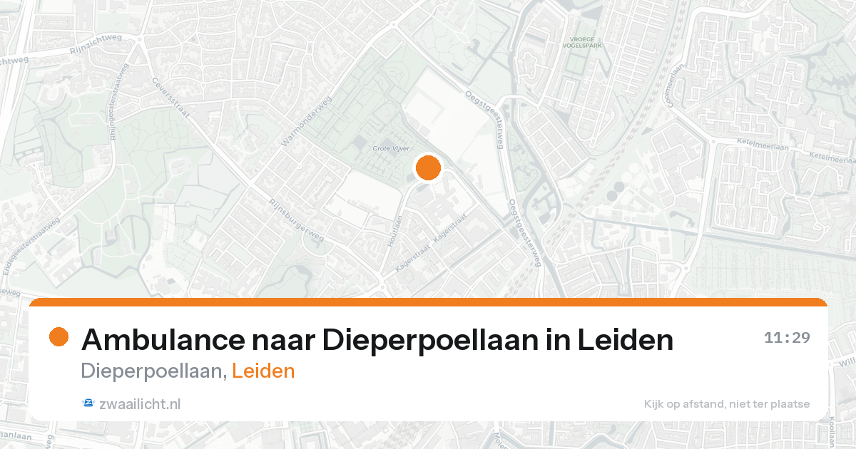 Ambulance naar Dieperpoellaan in Leiden — 12 jun 2026