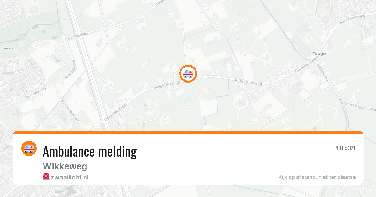 Ambulance melding — 10 mei 2026