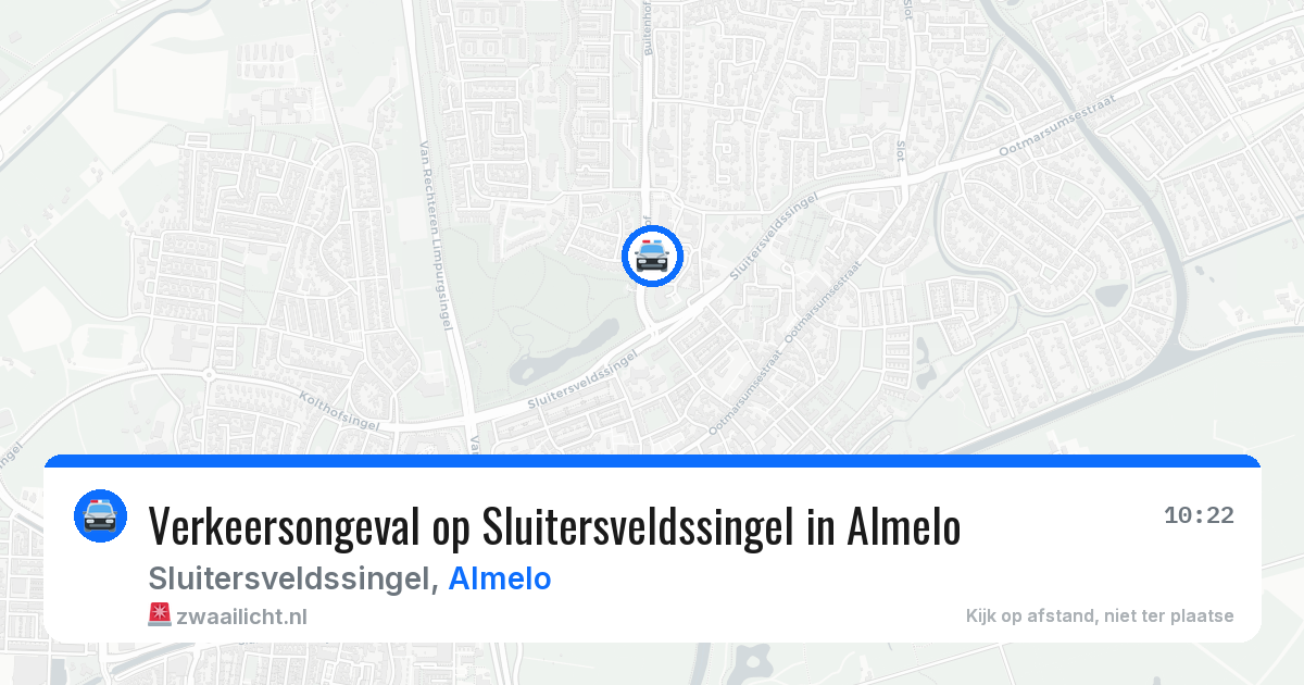 Verkeersongeval op Sluitersveldssingel in Almelo — 29 apr 2026