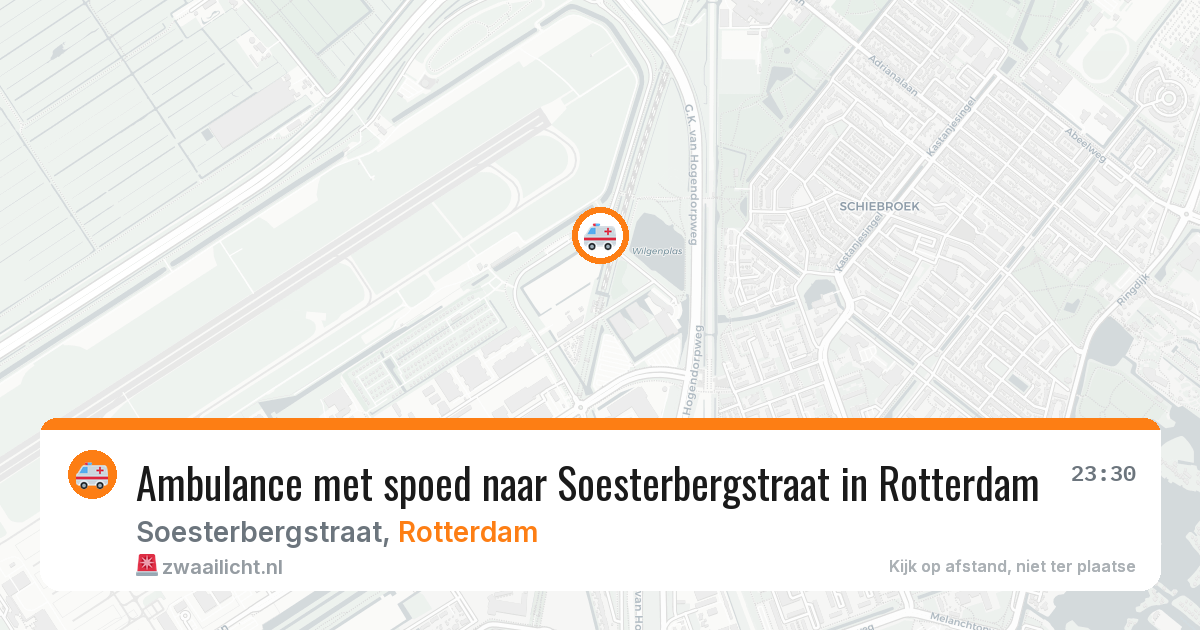 Ambulance met spoed naar Soesterbergstraat in Rotterdam — 4 apr 2026