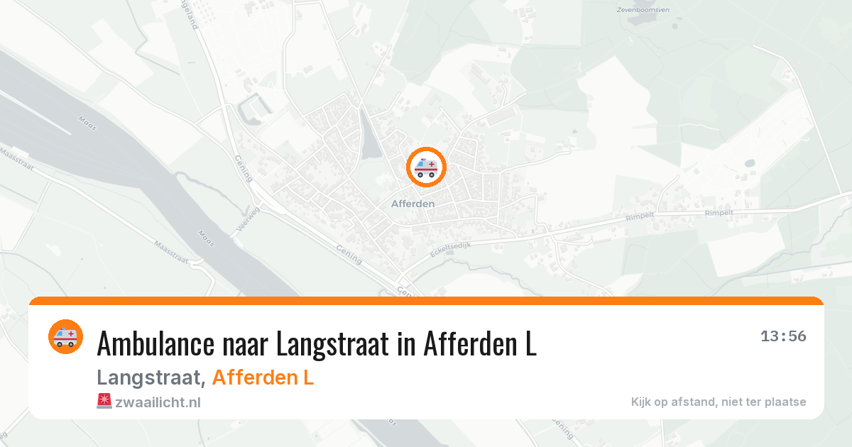 Ambulance naar Langstraat in Afferden L — 22 jun 2026