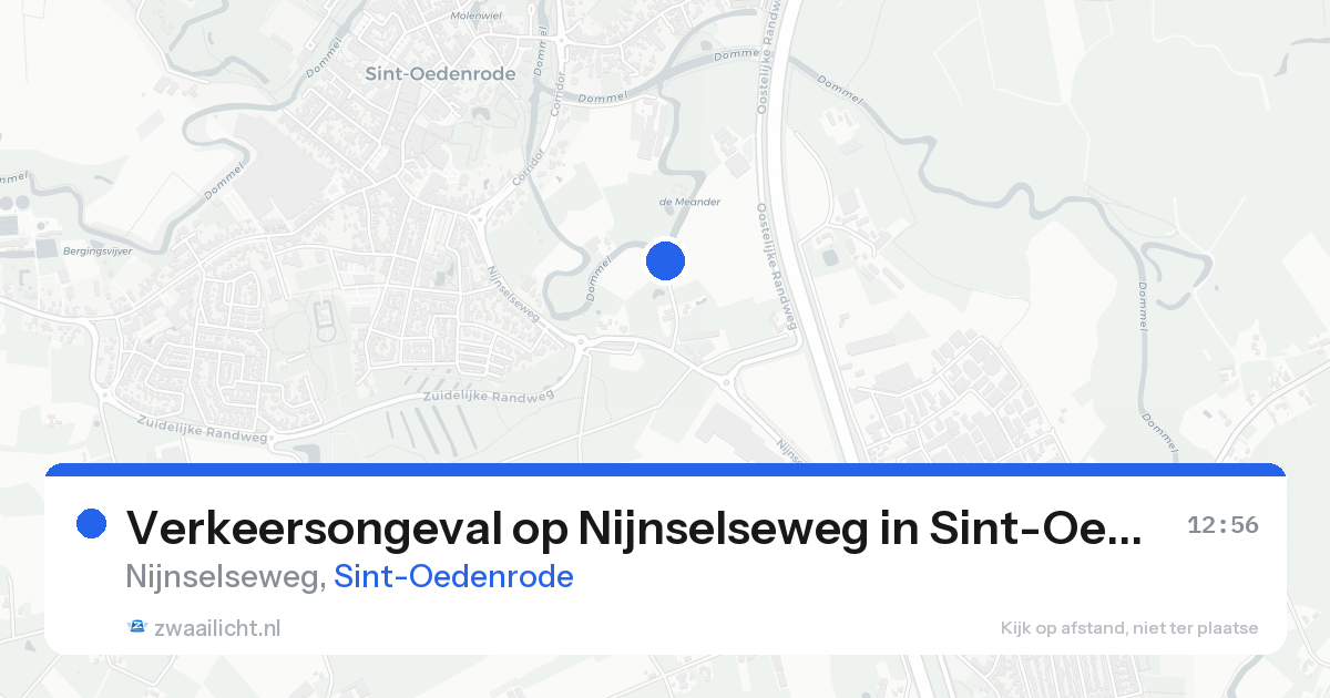 Verkeersongeval op Nijnselseweg in Sint-Oedenrode — 25 aug 2026