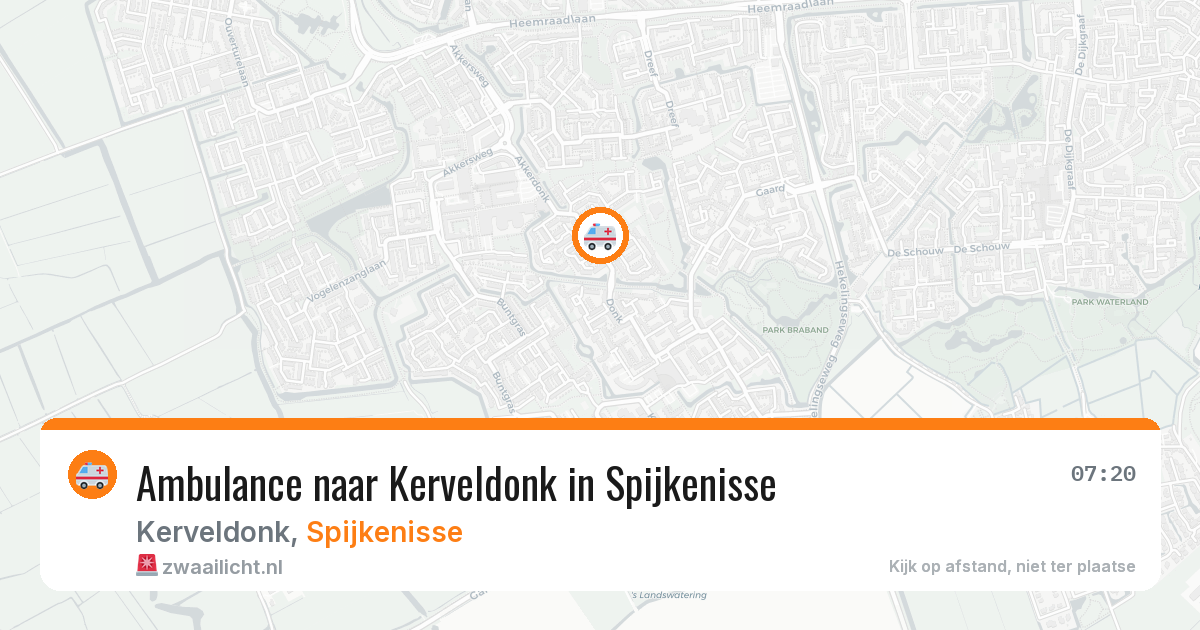 Ambulance naar Kerveldonk in Spijkenisse — 3 apr 2026