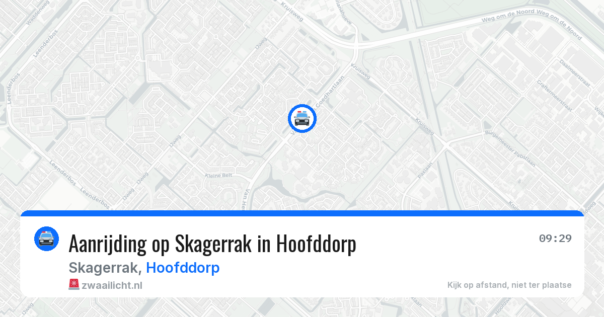 Aanrijding op Skagerrak in Hoofddorp — 2 apr 2026