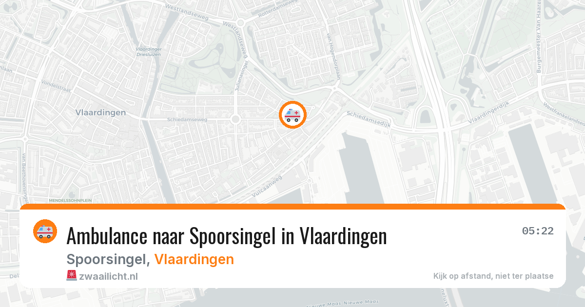 Ambulance naar Spoorsingel in Vlaardingen — 2 jul 2026