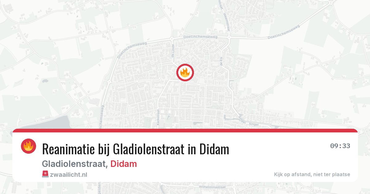 Reanimatie bij Gladiolenstraat in Didam — 21 apr 2026