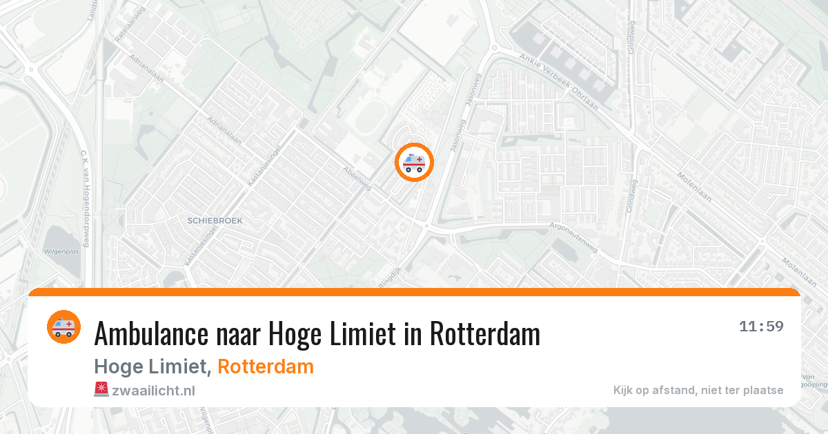Ambulance naar Hoge Limiet in Rotterdam — 2 apr 2026