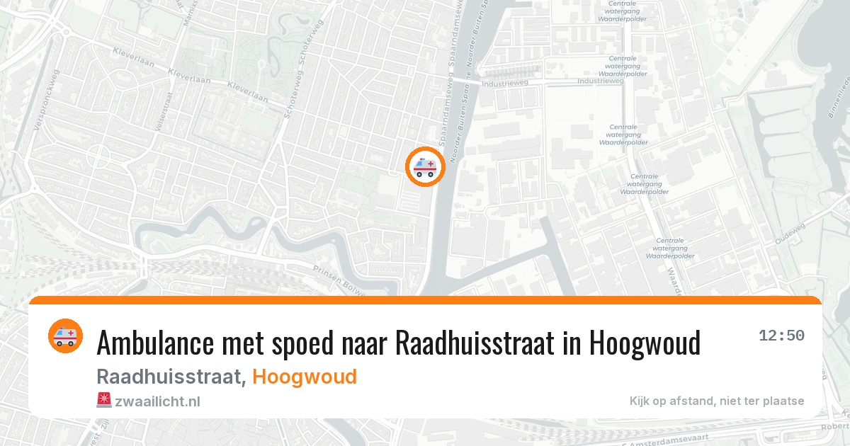 Ambulance met spoed naar Raadhuisstraat in Hoogwoud — 28 jan 2026