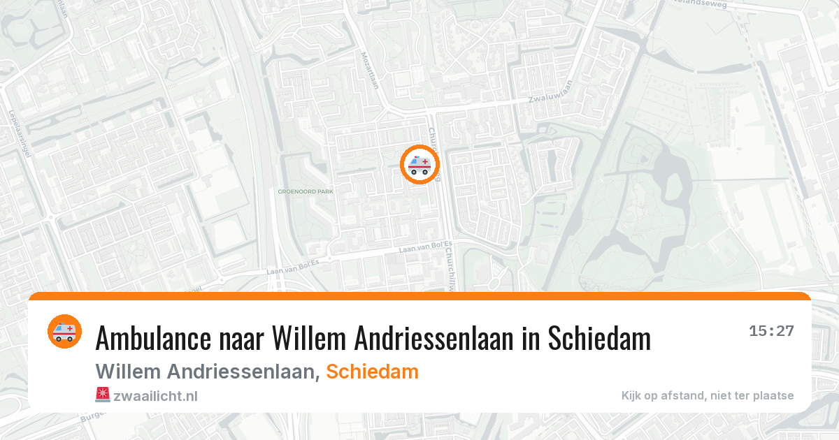 Ambulance naar Willem Andriessenlaan in Schiedam — 28 jun 2026