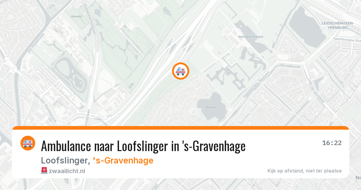 Ambulance naar Loofslinger in 's-Gravenhage — 7 jun 2026