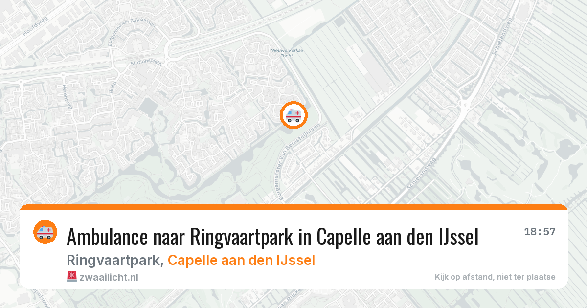 Ambulance naar Ringvaartpark in Capelle aan den IJssel — 21 mrt 2026