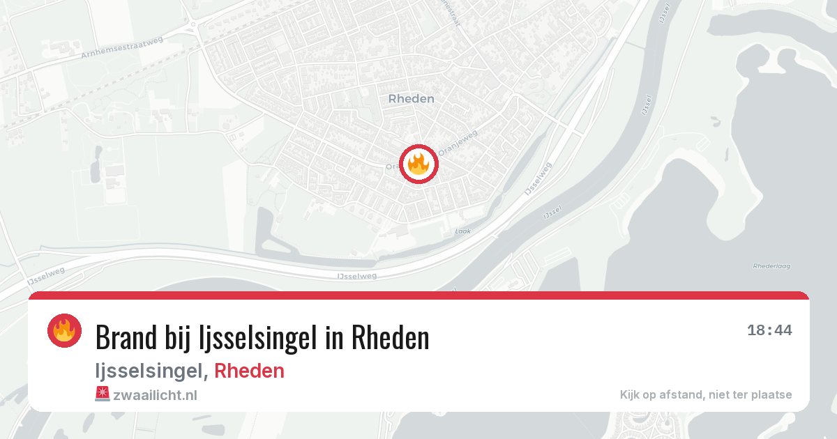 Brand bij Ijsselsingel in Rheden — 11 aug 2026