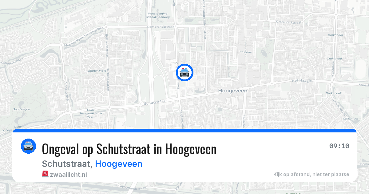 Ongeval op Schutstraat in Hoogeveen — 2 jul 2026