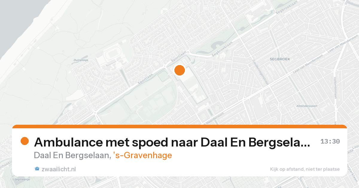 Ambulance met spoed naar Daal En Bergselaan in 's-Gravenhage — 31 jan 2026