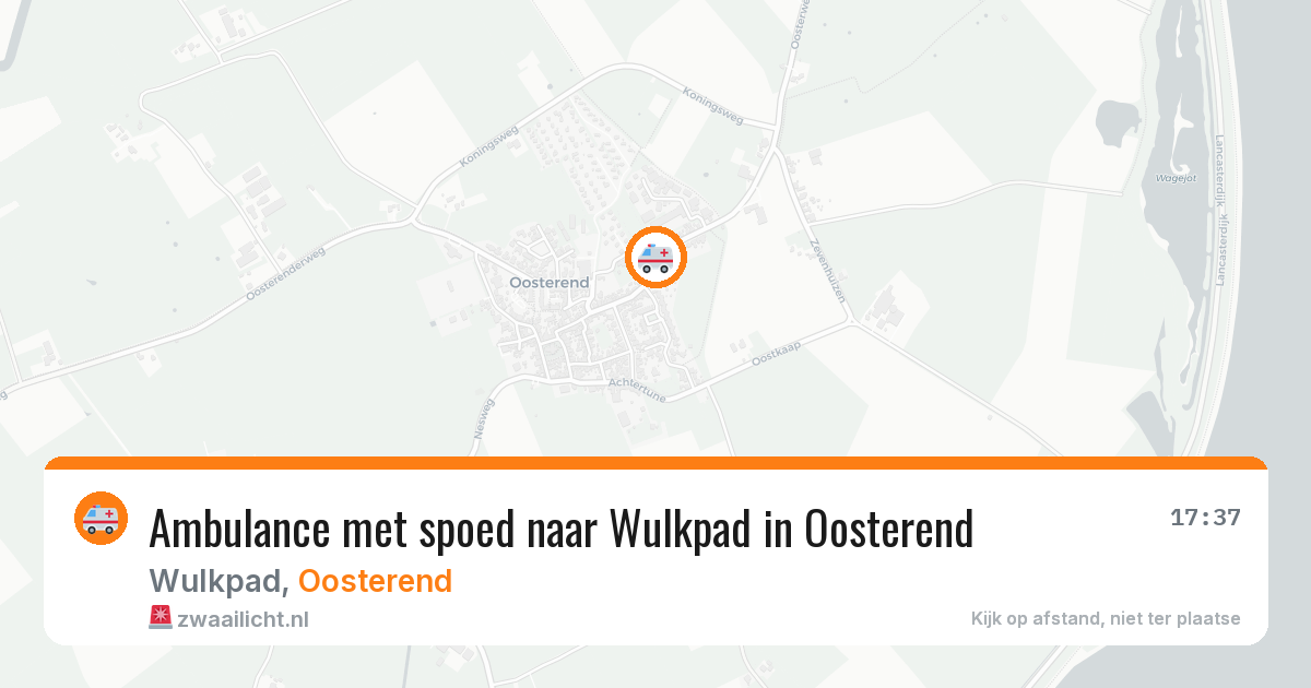Ambulance met spoed naar Wulkpad in Oosterend — 6 mei 2026