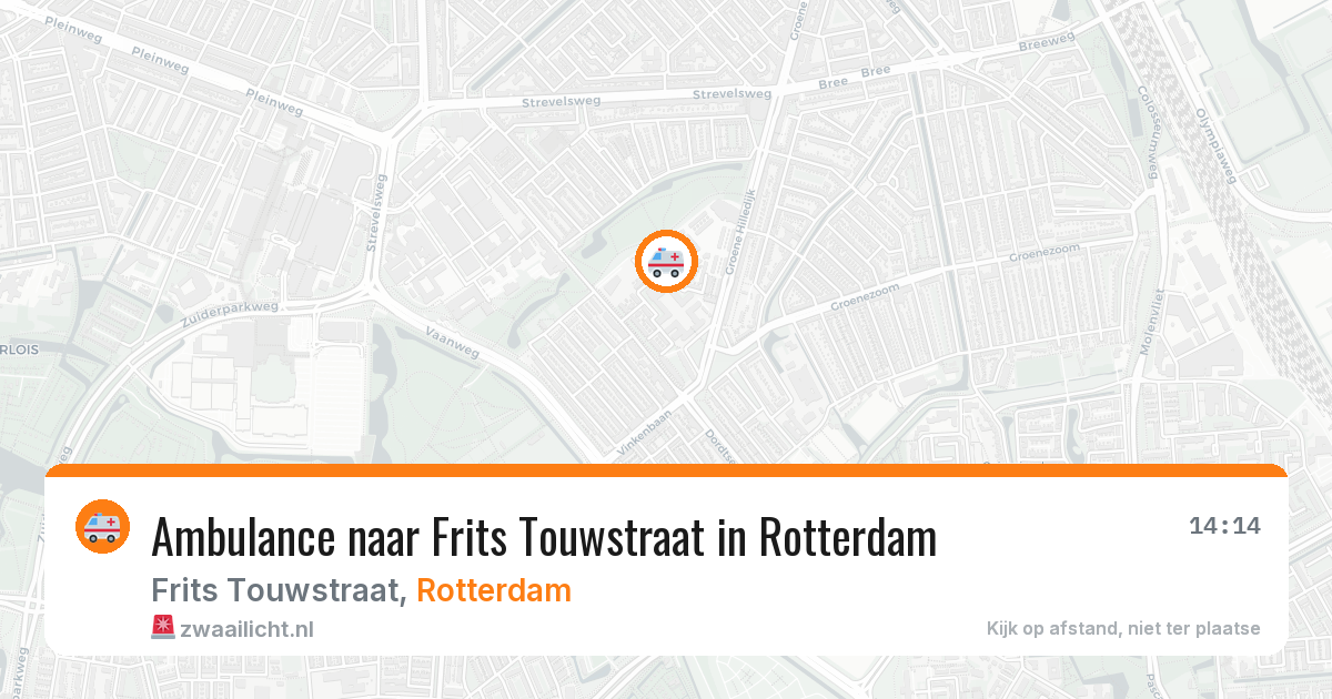 Ambulance naar Frits Touwstraat in Rotterdam — 18 jun 2026