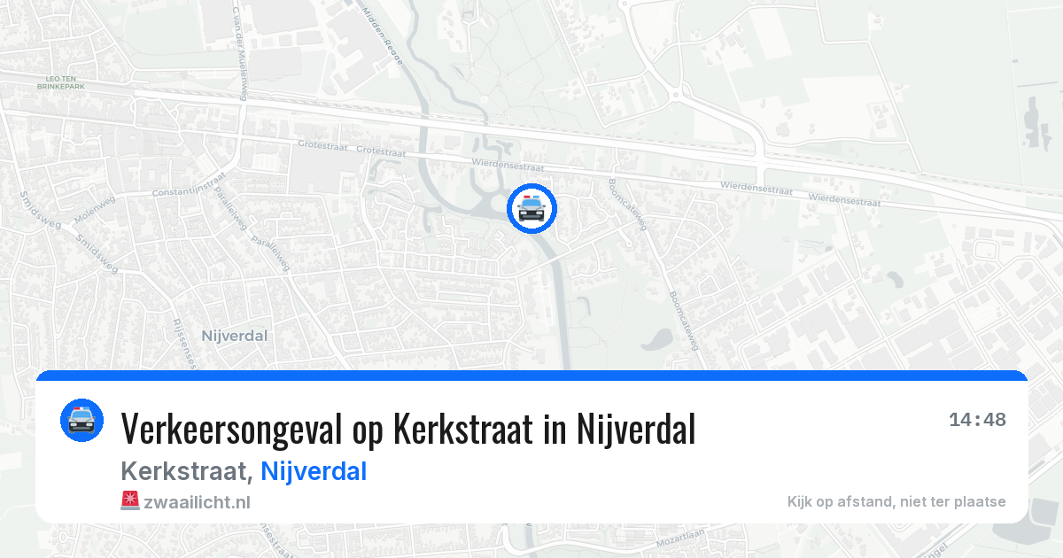 Verkeersongeval op Kerkstraat in Nijverdal — 6 jun 2026
