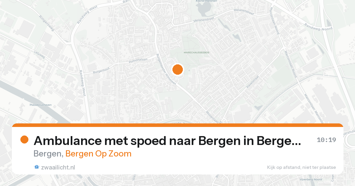 Ambulance met spoed naar Bergen in Bergen Op Zoom — 15 aug 2026